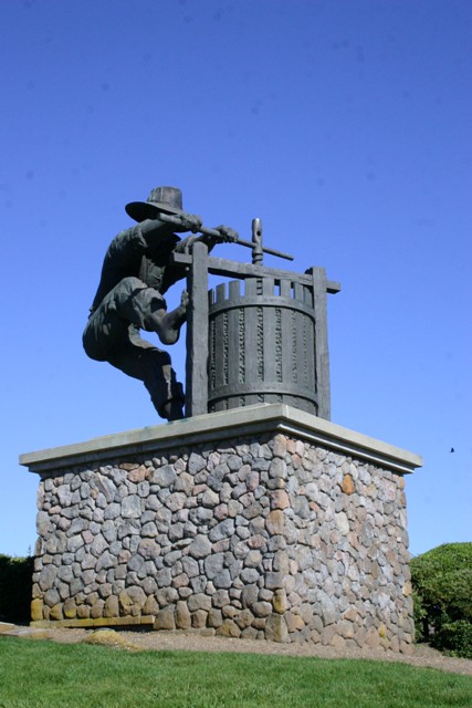 Grape Crusher Statue